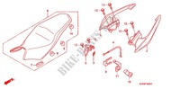 SINGLE SEAT (2) for Honda CB 300 R ABS 2011