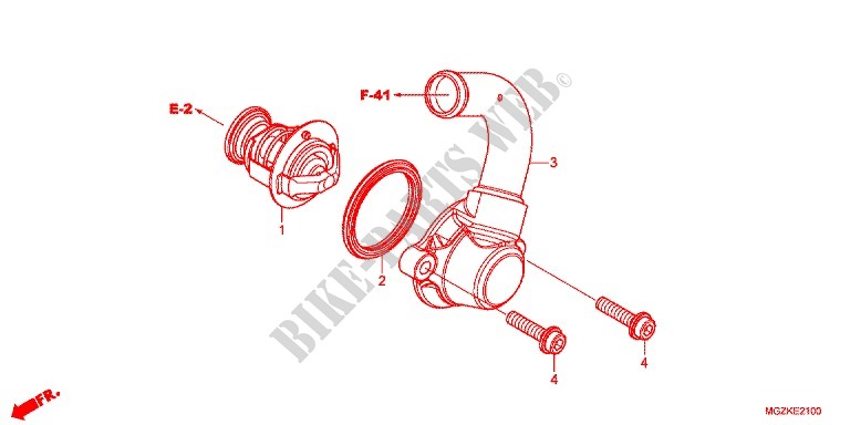 THERMOSTAT for Honda CB 400 F ABS WHITE 2013