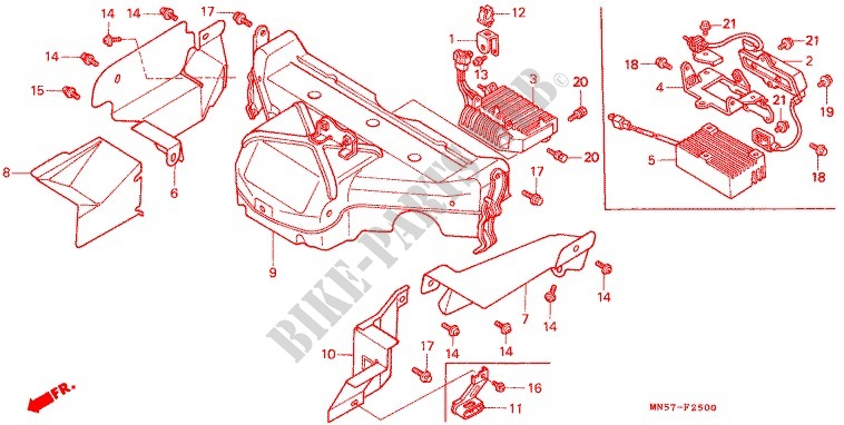 CHAMBER PROTECTOR for Honda GL 1500 GOLD WING 1988