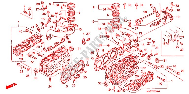CYLINDER HEAD COVER for Honda GL 1500 GOLD WING 1988