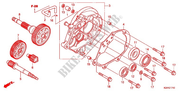 GEARBOX for Honda SH MODE 125 2014
