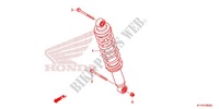 REAR SHOCK ABSORBER (2) for Honda CBR 125 REPSOL 2012