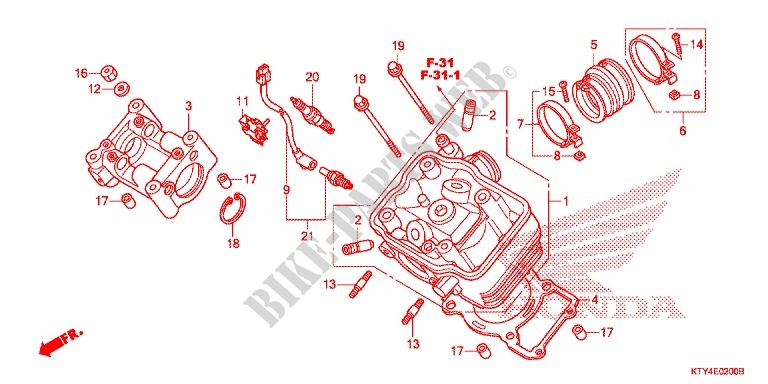 CYLINDER HEAD COVER for Honda CBR 125 REPSOL 2012