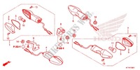 INDICATOR (CBR125RW'11/R'12/RS'12/RT'12) for Honda CBR 125 WHITE 2012