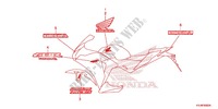STICKERS (AC,CM,2AC,2CM) for Honda CBR 250 R ABS RED 2011