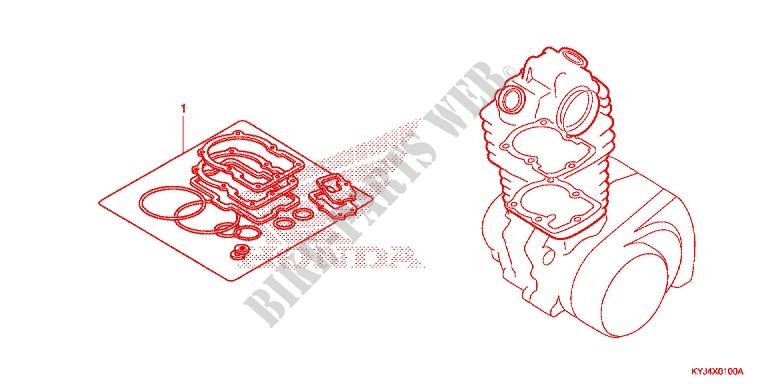 GASKET KIT for Honda CBR 250 R ABS RED 2012