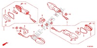 INDICATOR (2) for Honda CBR 250 R RED 2011