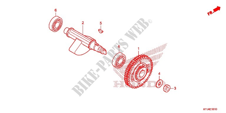 BALANCER SHAFT for Honda CBR 250 R RED 2011