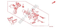 REAR BRAKE CALIPER for Honda CBR 600 RR TRICOLOR, RED 2011