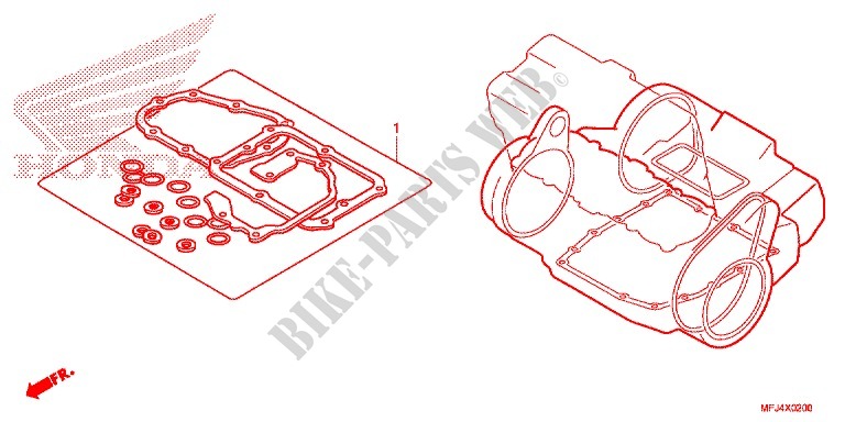 GASKET KIT for Honda CBR 600 RR BLACK 2011