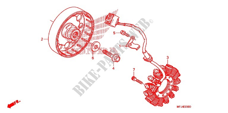 LEFT CRANKCASE COVER   ALTERNATOR (2) for Honda CBR 600 RR BLACK 2011