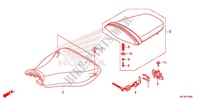 SINGLE SEAT (2) for Honda CBR 600 RR BLACK 2012