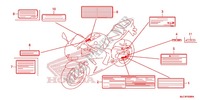 CAUTION LABEL (1) for Honda CBR 600 RR TRICOLOR 2013