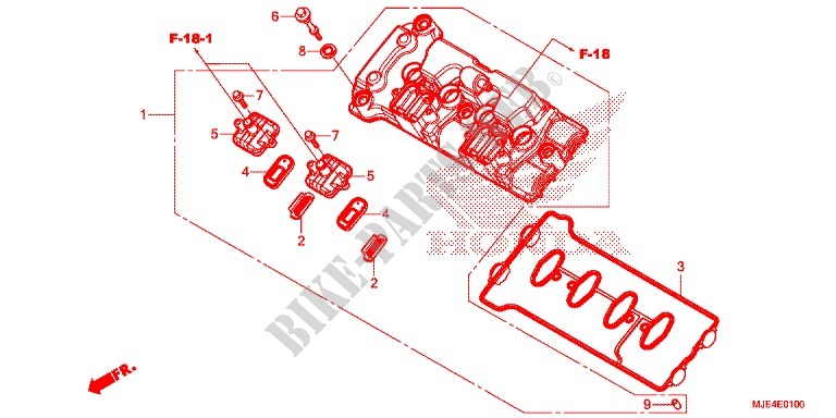 CYLINDER HEAD COVER for Honda CBR 650 F ABS 2015
