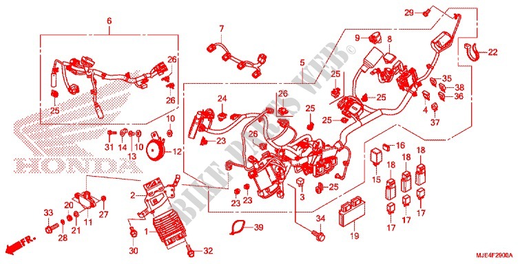 WIRE HARNESS for Honda CBR 650 F 2015
