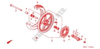 FRONT WHEEL for Honda CB 250 TWO FIFTY POLICE 2HK 2004