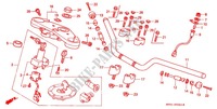 HANDLEBAR   TRIPLE CLAMP   STEERING STEM (F2R/F2S/F2T/F2V/F3T/F3V) for Honda CB 400 SUPER FOUR RED 1994