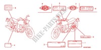 CAUTION LABEL (1) for Honda CB 400 SS TWO TONES 2007