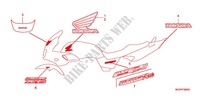 STICKERS (3) for Honda CB 400 SUPER BOL D\'OR VTEC REVO Solid color with half cowl 2008