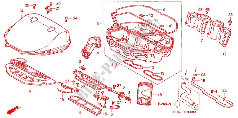 AIR FILTER (CBR900RR'00,'01/RE'01) for Honda CBR 929 RR 2001