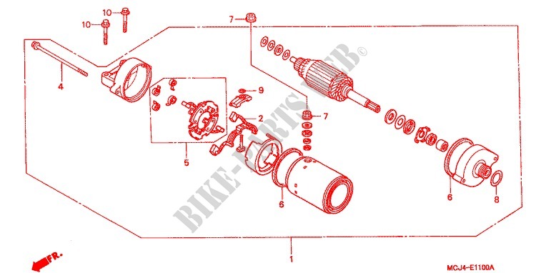 STARTER MOTOR (CBR900RR'00,'01/RE'01) for Honda CBR 900 RR 2000