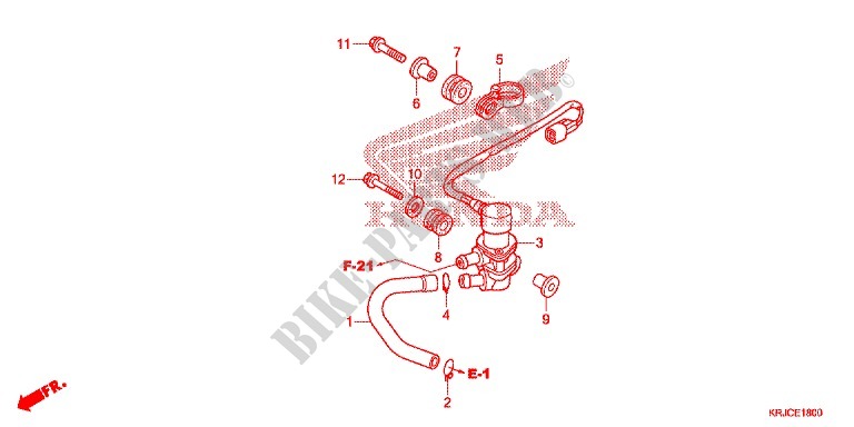AIR INJECTION VALVE for Honda S WING 125 ABS 2ED 2012