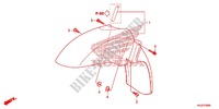 FRONT FENDER for Honda S WING 125 ABS F 2012
