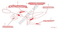 STICKERS (CBX2501,C3,3) for Honda CBX 250 TWISTER 2003