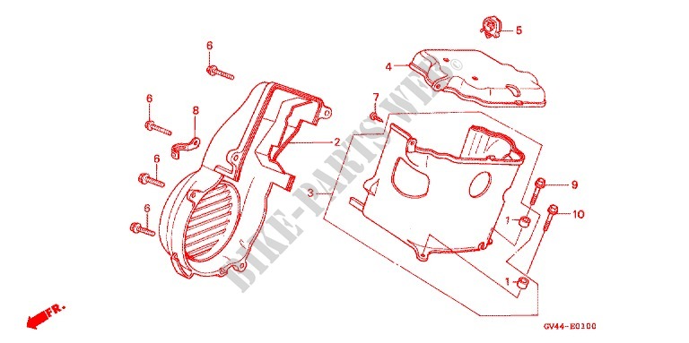 AIR COOLING GUIDE COVER for Honda CH 80 ELITE 1995