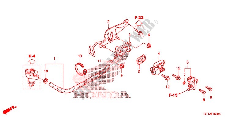 AIR INJECTION VALVE for Honda 50 METROPOLITAN 2008