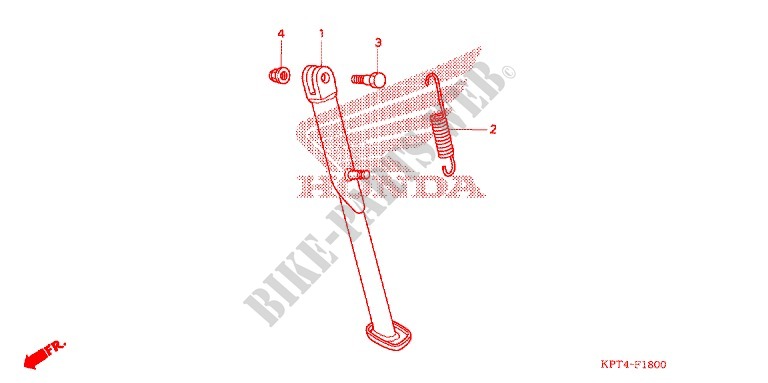 SIDE STAND for Honda CRF 150 F 2004