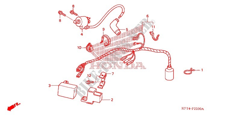 WIRE HARNESS ('03 '05) for Honda CRF 150 F 2004