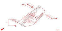 SINGLE SEAT (2) for Honda CRF 250 L RED 2015