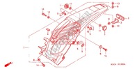 REAR FENDER for Honda CRF 250 X 2012