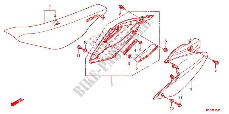 SEAT   COWL for Honda CRF 250 X 2017