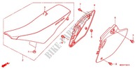 SEAT/SIDE COVER  for Honda CRF 450 R RED 2008