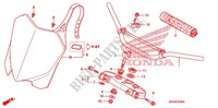 HANDLE PIPE/TOP BRIDGE (2) for Honda CRF 450 R 2011