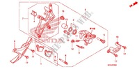 REAR BRAKE CALIPER for Honda CRF 450 R 2011