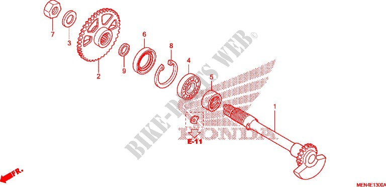 CRANKSHAFT   PISTON   BALANCER (2) for Honda CRF 450 R 2012