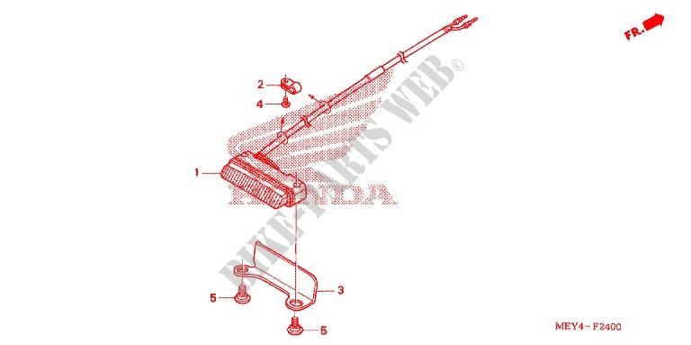 TAILLIGHT (2) for Honda CRF 450 X 2008
