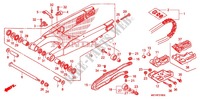 SWINGARM   CHAIN CASE for Honda CRF 450 X 2012
