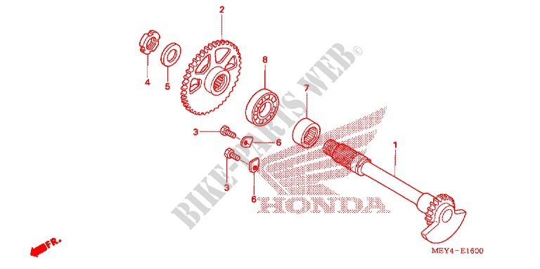 CRANKSHAFT   PISTON   BALANCER (2) for Honda CRF 450 X 2012