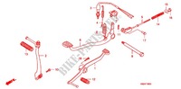 KICK STARTER ARM   BRAKE PEDAL   GEAR LEVER for Honda CT 110 TRAIL 2000