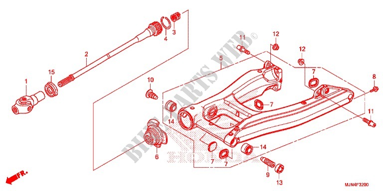 SWINGARM   CHAIN CASE for Honda CTX 1300 ABS 2014