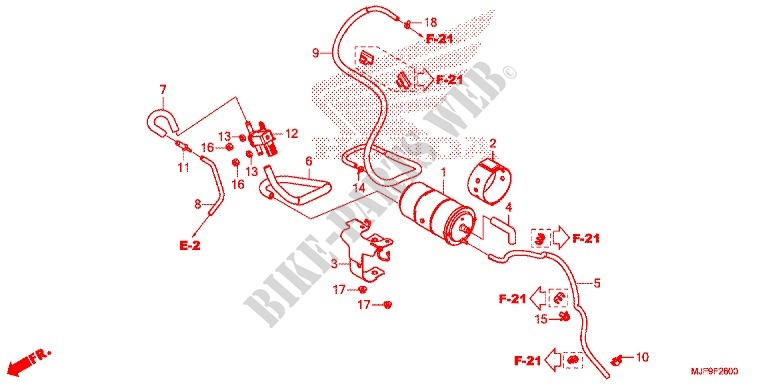CANISTER for Honda CTX 700 DCT ABS 2016