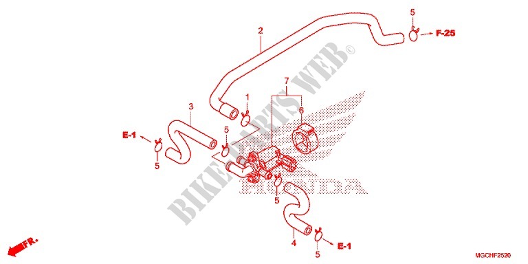 AIR INJECTION CONTROL VALVE for Honda CB 1100 EX ABS 2017