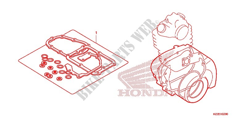 GASKET KIT for Honda CRF 250 L RED 2017