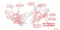 CAUTION LABEL (1) for Honda CTX 700 N 2014