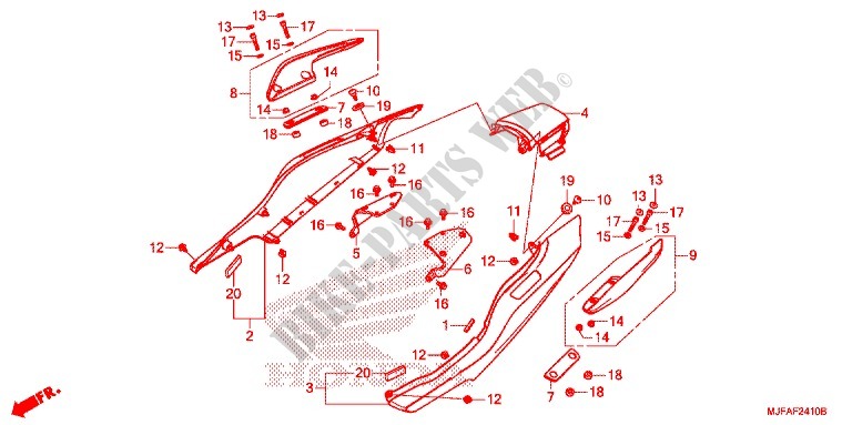 SEAT   REAR COWL for Honda CTX 700 T 2014