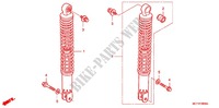 REAR SHOCK ABSORBER (2) for Honda SILVER WING 400 ABS 2004